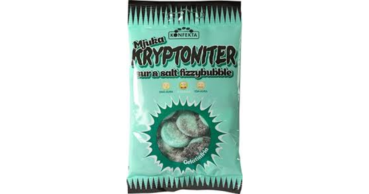 Konfekta Kryptoniter Sur & Salt Fizzybubble Mjuka 60g