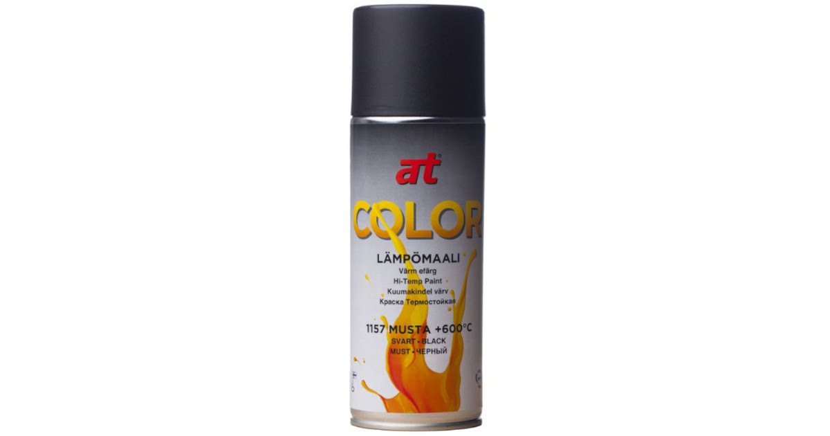 At Color 1157 Lämpömaali Musta 600C 400ml