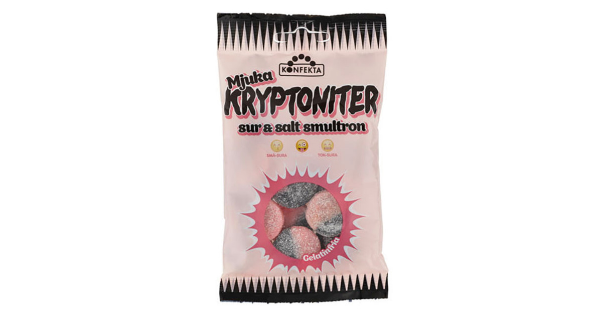 Konfekta Kryptoniter Sur & Salt Smultron Mjuka 65g
