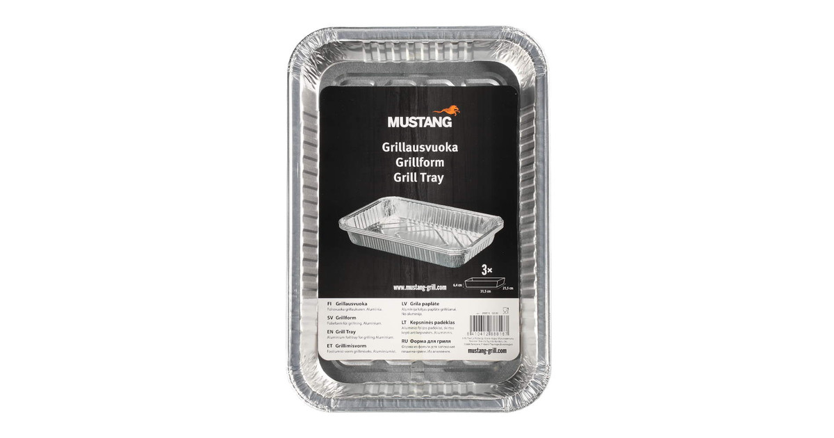 Mustang Grillivuoka 31x21cm 3kpl