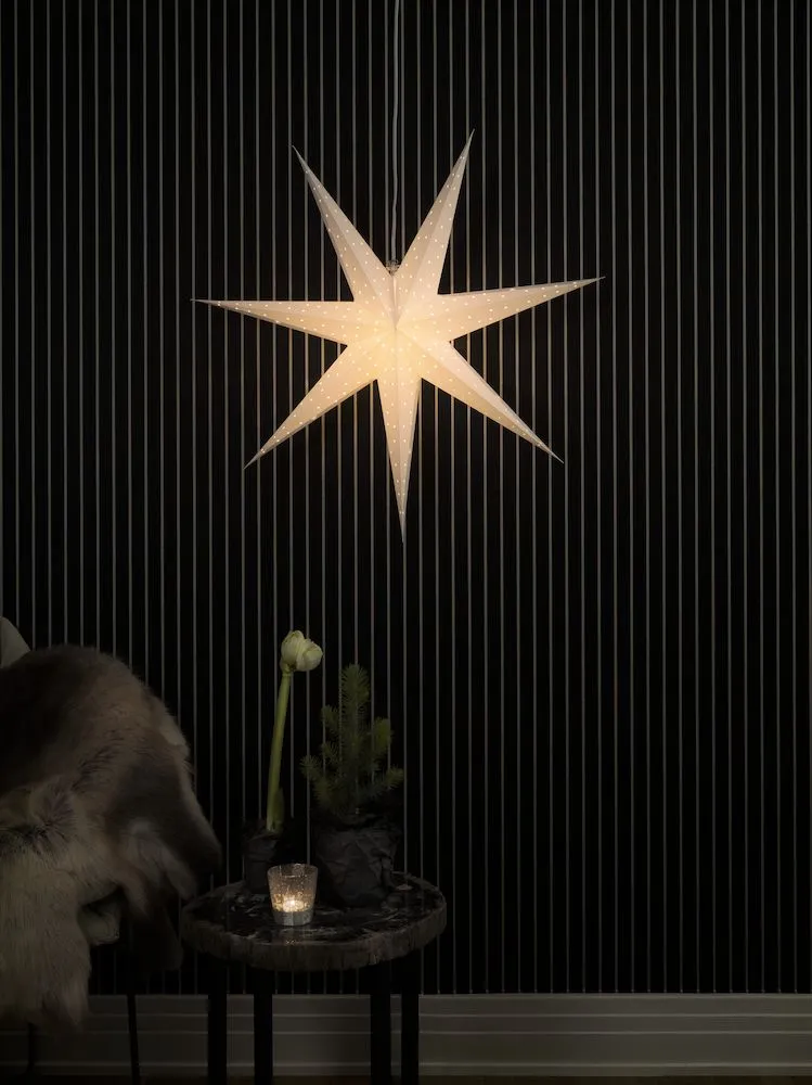 7318302903206_KONSTSMIDE_PAPERITÄHTI_VALKOINEN_78CM_2 kuva