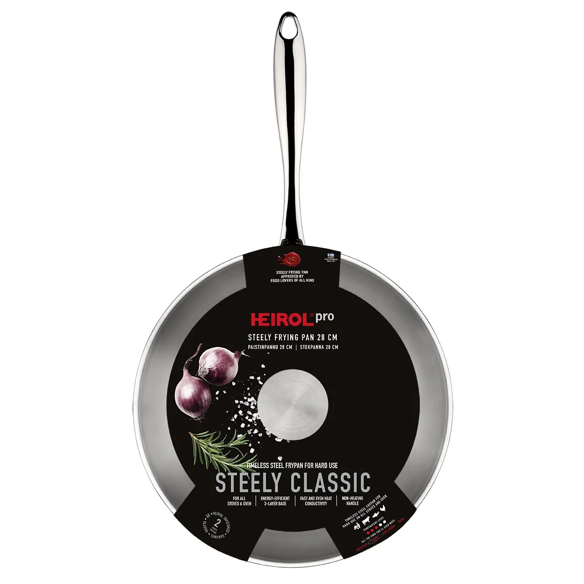 6419287816282_heirol_paistinpannu-28-cm-steely-classic-pro kuva