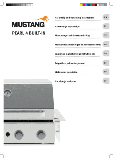 Mustang Pearl Asennus ja kayttoohje
