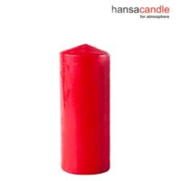 Hansacandle Pöytäkynttilä Punainen 80h 8x20cm