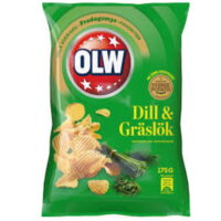 Olw Chips Dill & Gräslök 175g