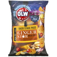 OLW CHIPS BACK STAGE PASS GINGER STAR MILD CHILI 250G