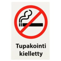 Opastekyltti Tupakointi kielletty 20x30cm