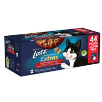 Latz Sensations Extras Kissanruoka 85g 44-Pack