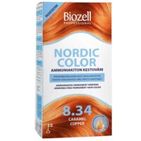 Biozell Professional Nordic Color Caramel Copper 8.34 Ammoniakiton Kestoväri